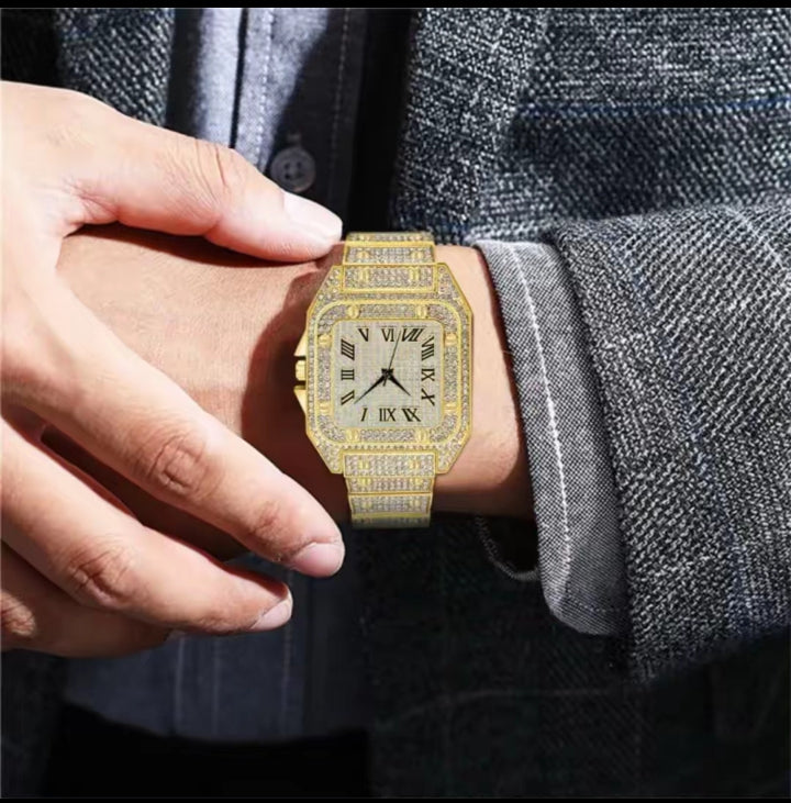 "Time is ticking, let's get it 💸🕰️. Wearing my Karan Aujla-approved watch, where style meets substance 💯. #KaranAujla #LuxuryWatch #Timepiece"
