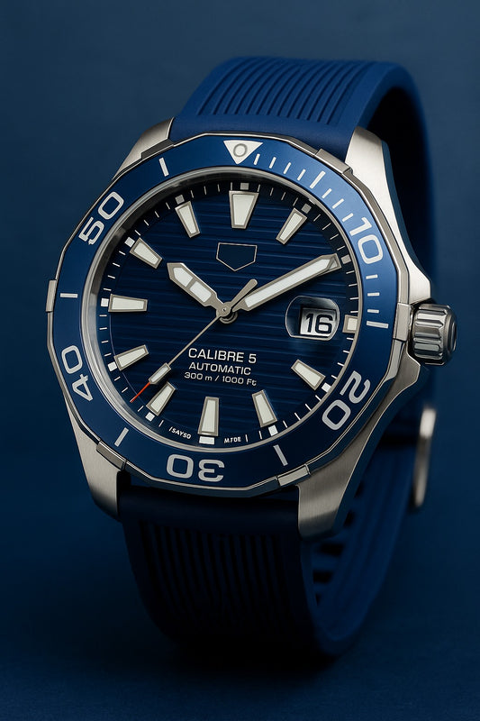 CELIBER AUTOMATIC WATCH 🔥WITH BLUE STRAPS AND ROTATING DIES